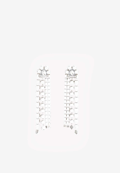 Shop Isabel Marant Crystal Drop Earrings In Metallic