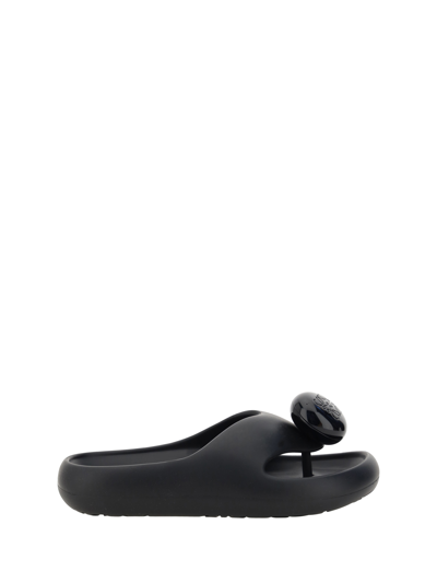 Shop Loewe Sandals In Black