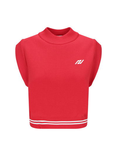 Autry Sporty Vest In Red