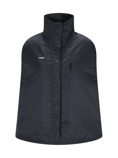 Coperni Logo-patch Bomber Cape In Black