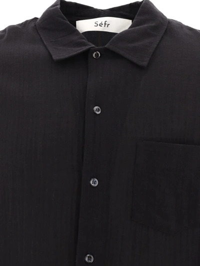 Shop Séfr "leo" Shirt In Black