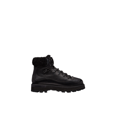 Shop Moncler Collection Peka Trek Hiking Boots Black