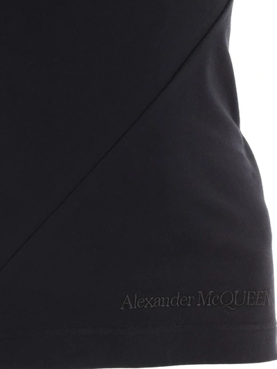 Shop Alexander Mcqueen T-shirt With 3d Flower In Black