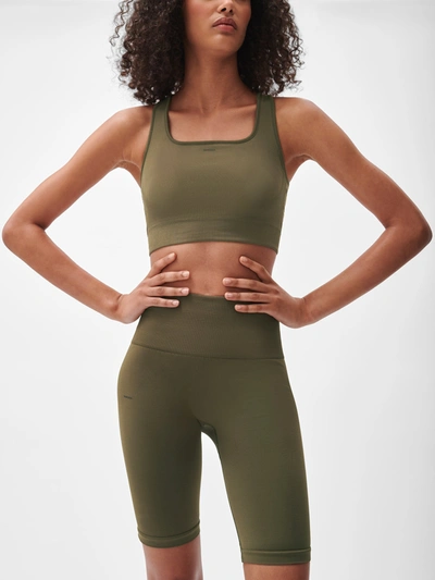 Pangaia Women's Plant-stretch Compressive Cycle Shorts — Soil Brown In Soil Brown