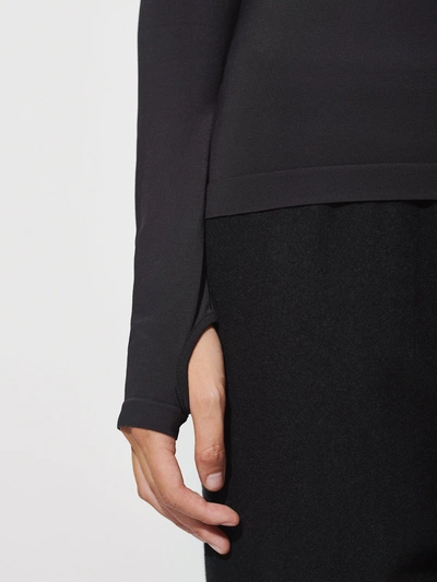 Pangaia Quarter-zip Performance Sweatshirt In Black