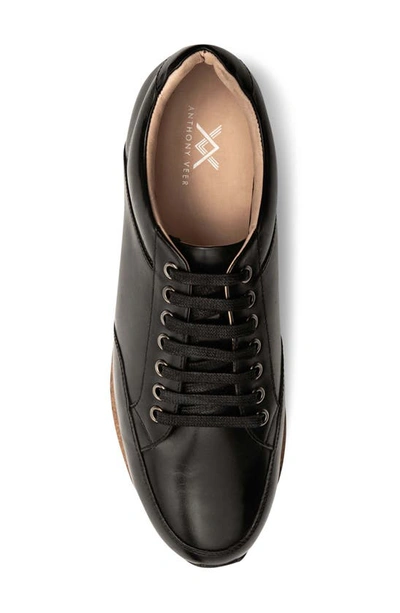 Anthony Veer Barack Court Men's Leather Sneaker In Black
