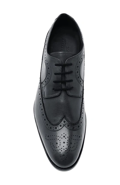 Shop Anthony Veer Regan Wingtip Derby In Black