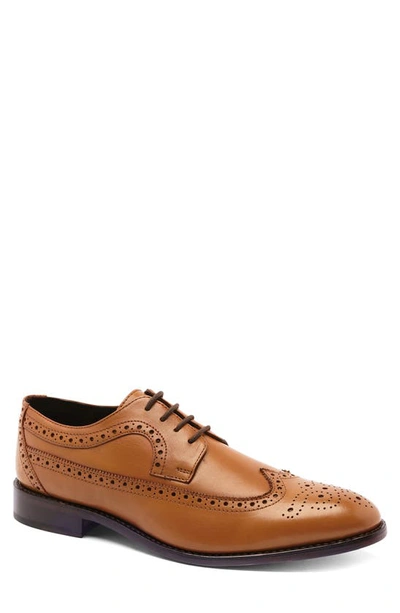 Shop Anthony Veer Regan Wingtip Derby In Walnut