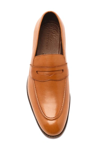 Shop Anthony Veer Gerry Penny Loafer In Walnut