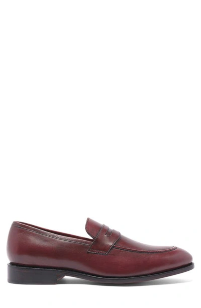 Shop Anthony Veer Gerry Penny Loafer In Oxblood