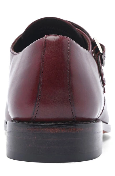 Shop Anthony Veer Roosevelt Ii Double Monk Strap Loafer In Oxblood