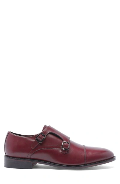 Shop Anthony Veer Roosevelt Ii Double Monk Strap Loafer In Oxblood