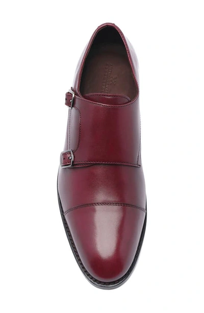 Shop Anthony Veer Roosevelt Ii Double Monk Strap Loafer In Oxblood