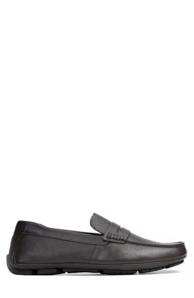Anthony Veer Men's Cruise Driver Slip-on Leather Loafers In Dark Brown