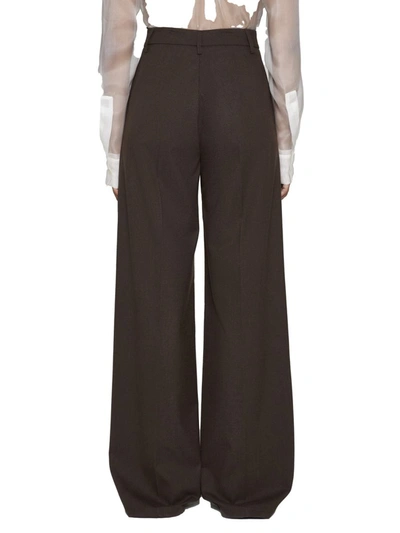 Shop Blanca Vita Trousers In Brown