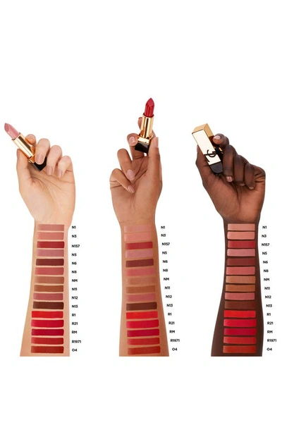 Shop Saint Laurent Rouge Pur Couture Caring Satin Lipstick With Ceramides In Le Rouge