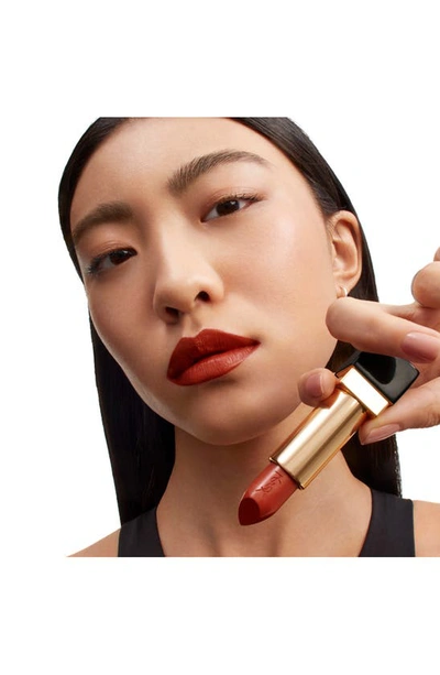 Shop Saint Laurent Rouge Pur Couture Caring Satin Lipstick With Ceramides In Rusty Orange