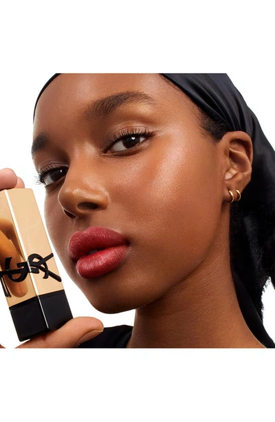 Saint Laurent Rouge Pur Couture Caring Satin Lipstick With Ceramides In Nu Inatendu