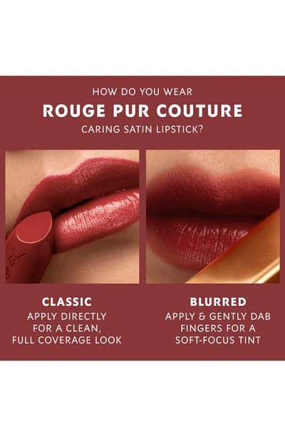 Shop Saint Laurent Rouge Pur Couture Caring Satin Lipstick With Ceramides In Nu Inatendu