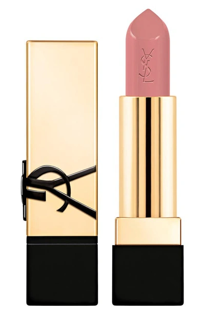 Shop Saint Laurent Rouge Pur Couture Caring Satin Lipstick With Ceramides In Tribute Nude