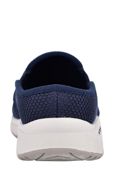 Shop Easy Spirit Take Knit Slip-on Sneaker In Evening Blue/ Gray Blue