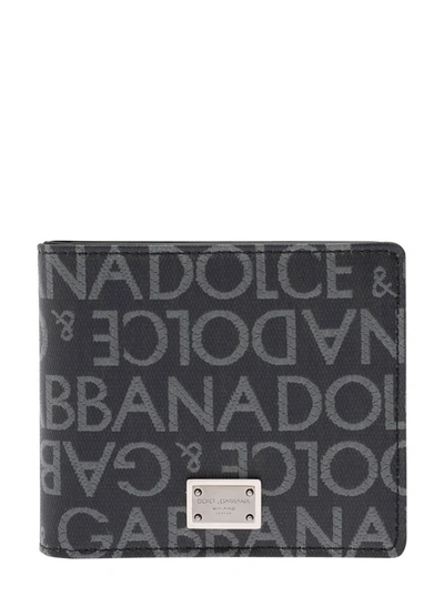 Shop Dolce & Gabbana Logo Allover In Grey