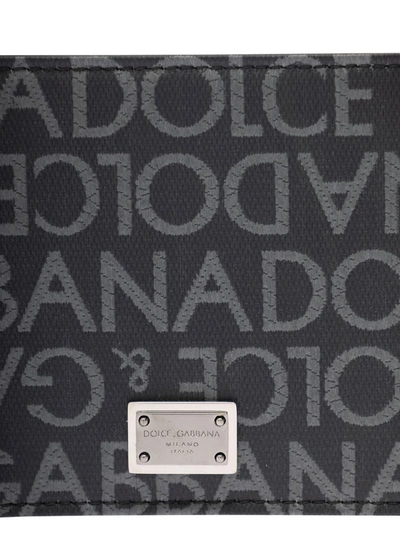 Shop Dolce & Gabbana Logo Allover In Grey