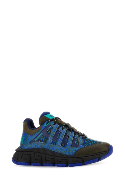 Shop Versace Sneakers In Multicoloured