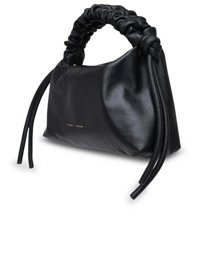 Proenza Schouler Drawstring Leather Tote Bag Black