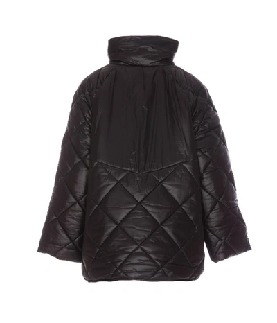 Barbour Black Down Jacket In Brown
