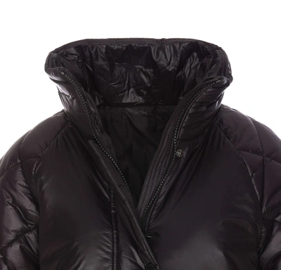 Barbour Black Down Jacket In Brown