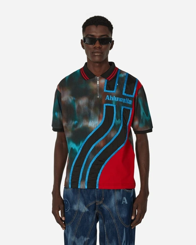 Shop Ahluwalia Sahara Short Sleeve Polo In Multicolor