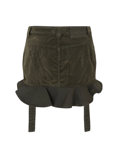 Shop Blumarine Velvet Mini Skirt