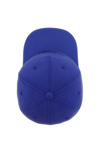 Shop Alexander Mcqueen 'mcqueen Graffiti' Baseball Hat In Blue