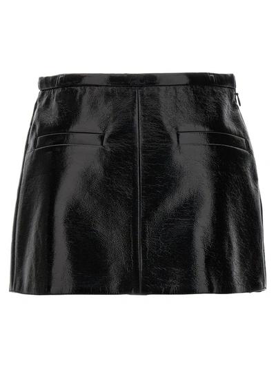 Shop Courrèges 'heritage A-line' Skirt In Black