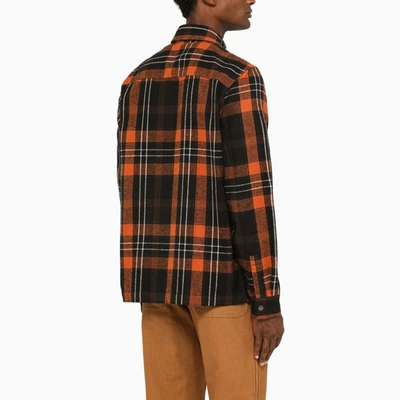 Dickies Nimmons Plaid Button-up Shirt In Orange