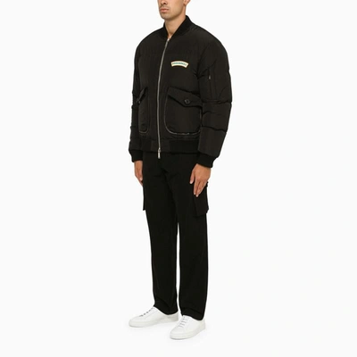 Shop Dsquared2 Padded Bomber With Logo In Black