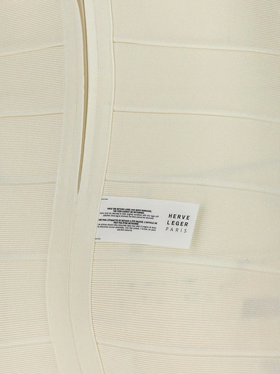 Shop Herve Leger Hervé Léger 'icon' Dress In White