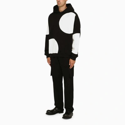 Shop Marni And White Sweatshirt With Maxi Polka Dots In Black
