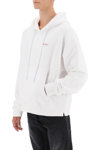 Shop Off-white Hoodie With Back Arrow Print