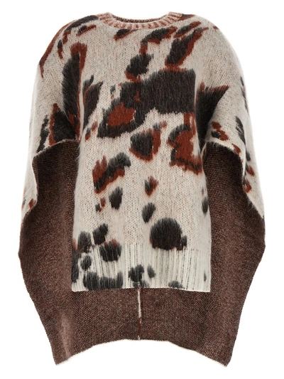 Shop Stella Mccartney 'appaloosa' Cape Sweater In Multicolor