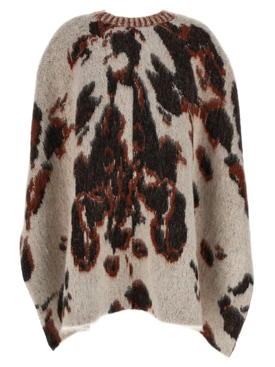 Shop Stella Mccartney 'appaloosa' Cape Sweater In Multicolor