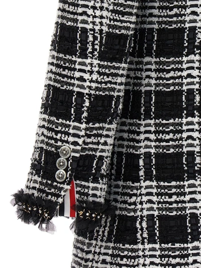 Shop Thom Browne 'chesterfield' Dress In Black