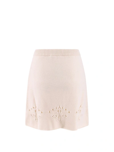 Shop Chloé Skirt In Beige