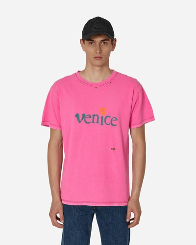 Shop Erl Venice T-shirt In Pink