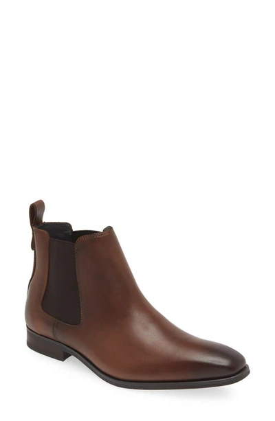 Shop Nordstrom Fulton Chelsea Boot In Brown Almond