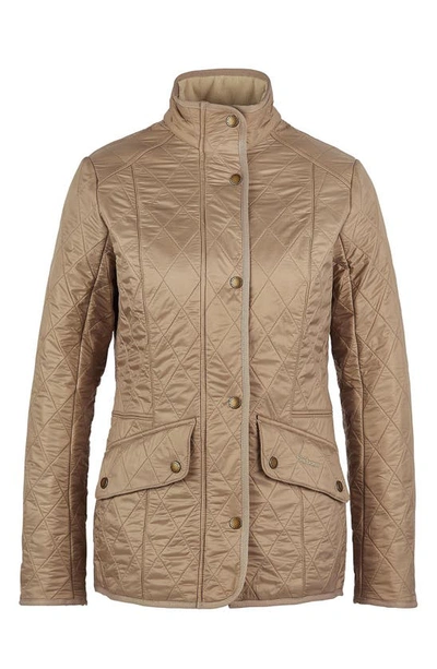 Shop Barbour Cavalry Quilted Jacket In Light Fawn