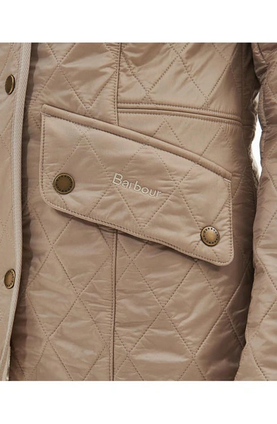 Shop Barbour Cavalry Quilted Jacket In Light Fawn