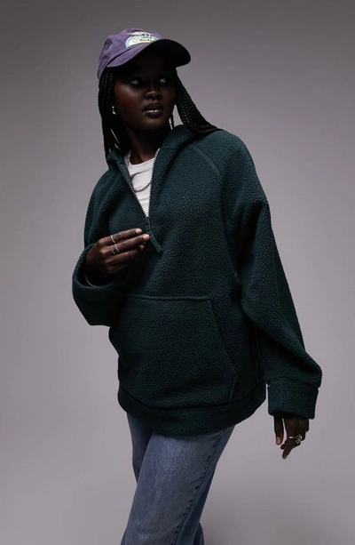 Topshop green sales hoodie