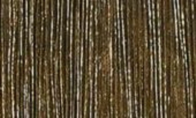 Shop Jewel Badgley Mischka Metallic Long Sleeve Tiered Cocktail Midi Dress In Gold Dark Grey
